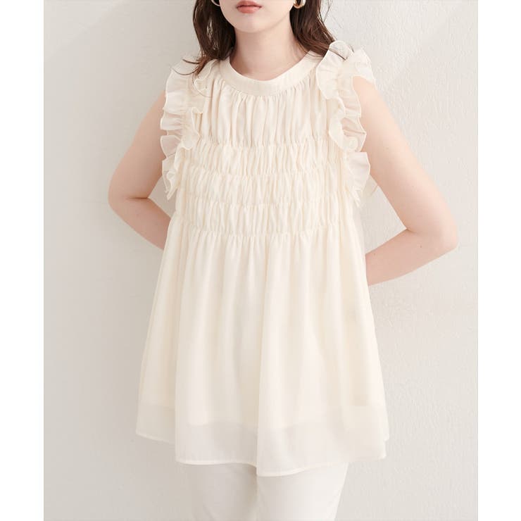 【natural couture】バックリボンノースリチュニック | NICE CLAUP / OLIVE des OLIVE　OUTLET | 詳細画像3 
