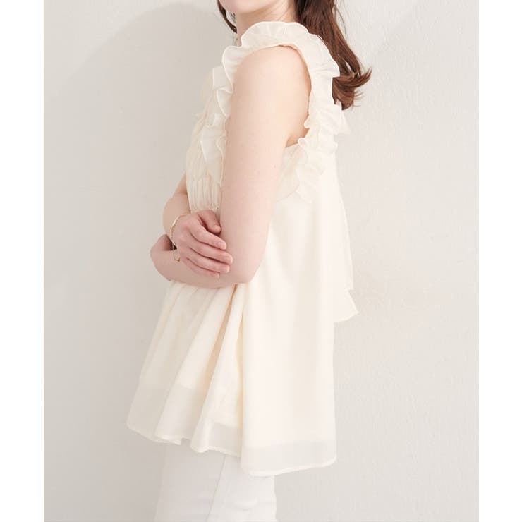 【natural couture】バックリボンノースリチュニック | NICE CLAUP / OLIVE des OLIVE　OUTLET | 詳細画像5 