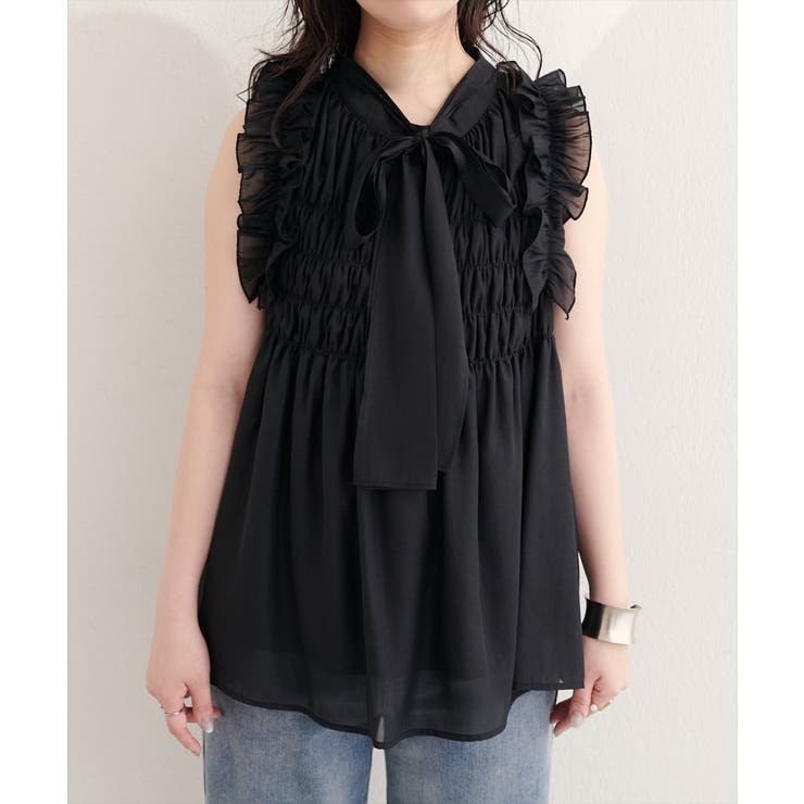 【natural couture】バックリボンノースリチュニック | NICE CLAUP / OLIVE des OLIVE　OUTLET | 詳細画像33 
