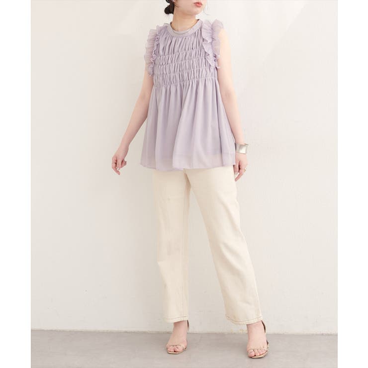 【natural couture】バックリボンノースリチュニック | NICE CLAUP / OLIVE des OLIVE　OUTLET | 詳細画像10 