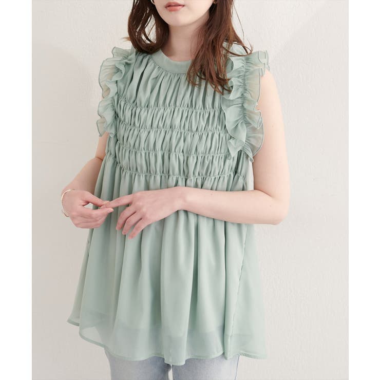 【natural couture】バックリボンノースリチュニック | NICE CLAUP / OLIVE des OLIVE　OUTLET | 詳細画像12 