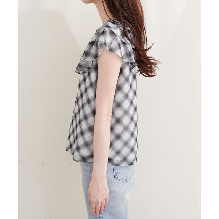 【natural couture】フリルカラーノースリブラウス | NICE CLAUP / OLIVE des OLIVE　OUTLET | 詳細画像17 