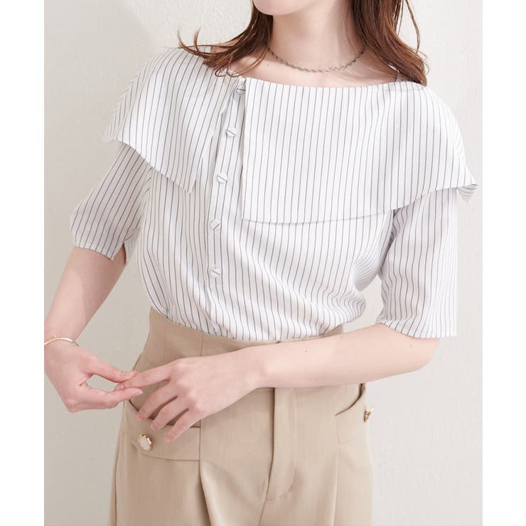 【natural couture】接触冷感マシンウォッシャブル防シワアシメネック | NICE CLAUP / OLIVE des OLIVE　OUTLET | 詳細画像29 