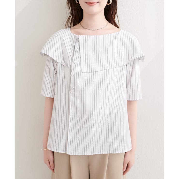 【natural couture】接触冷感マシンウォッシャブル防シワアシメネック | NICE CLAUP / OLIVE des OLIVE　OUTLET | 詳細画像22 