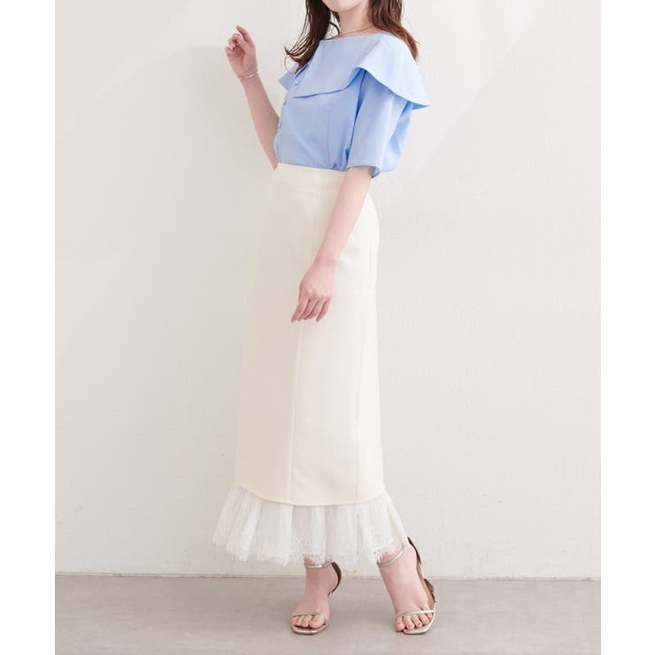 【natural couture】接触冷感マシンウォッシャブル防シワアシメネック | NICE CLAUP / OLIVE des OLIVE　OUTLET | 詳細画像8 