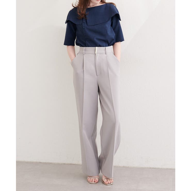 【natural couture】接触冷感マシンウォッシャブル防シワアシメネック | NICE CLAUP / OLIVE des OLIVE　OUTLET | 詳細画像12 