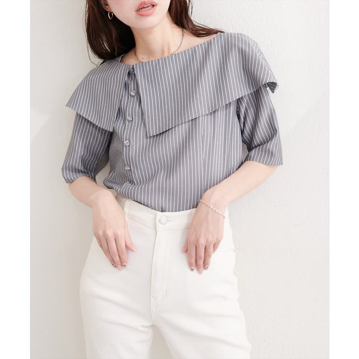 【natural couture】接触冷感マシンウォッシャブル防シワアシメネック | NICE CLAUP / OLIVE des OLIVE　OUTLET | 詳細画像18 