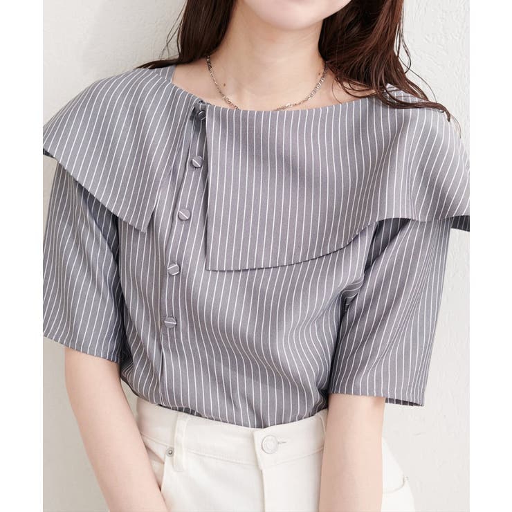 【natural couture】接触冷感マシンウォッシャブル防シワアシメネック | NICE CLAUP / OLIVE des OLIVE　OUTLET | 詳細画像20 