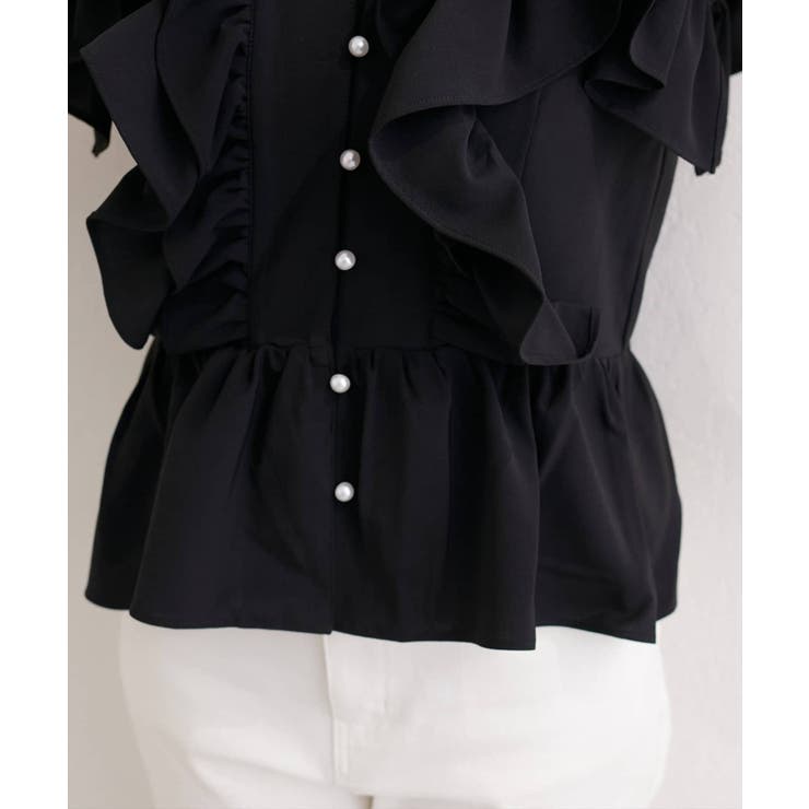 【natural couture】ラッフルフリルペプラムブラウウス | NICE CLAUP / OLIVE des OLIVE　OUTLET | 詳細画像22 