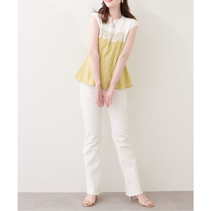 【natural couture】レース切替ペプラムTOPS | NICE CLAUP / OLIVE des OLIVE　OUTLET | 詳細画像14 