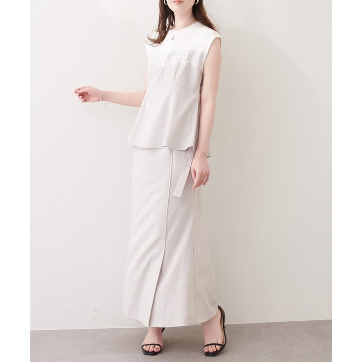 【natural couture】レース切替ペプラムTOPS | NICE CLAUP / OLIVE des OLIVE　OUTLET | 詳細画像19 