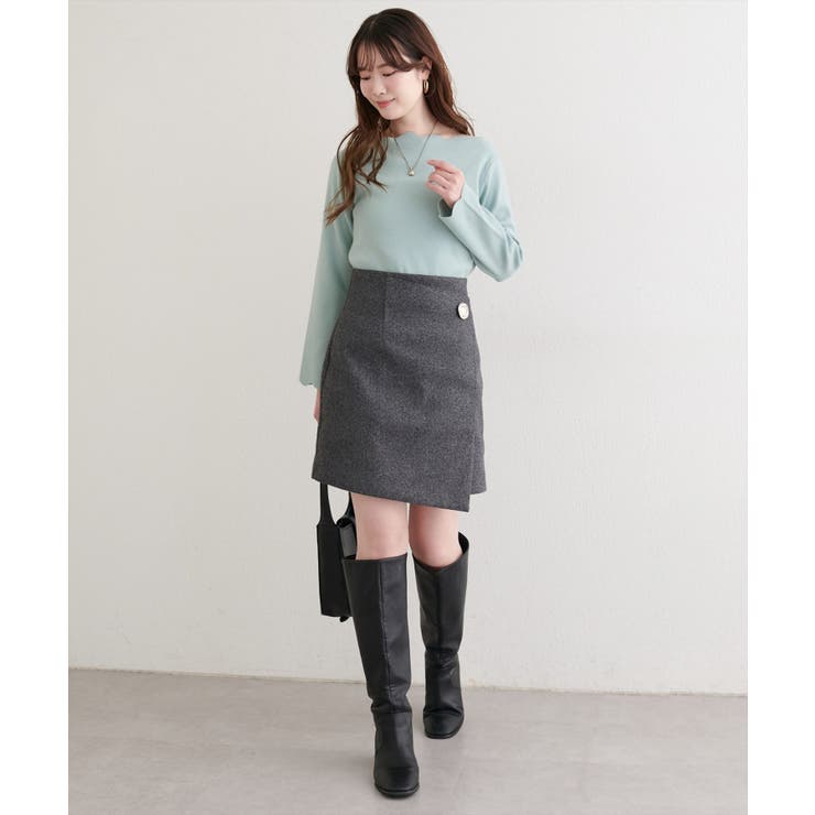 【natural couture】スカラップラメニット | NICE CLAUP / OLIVE des OLIVE　OUTLET | 詳細画像11 