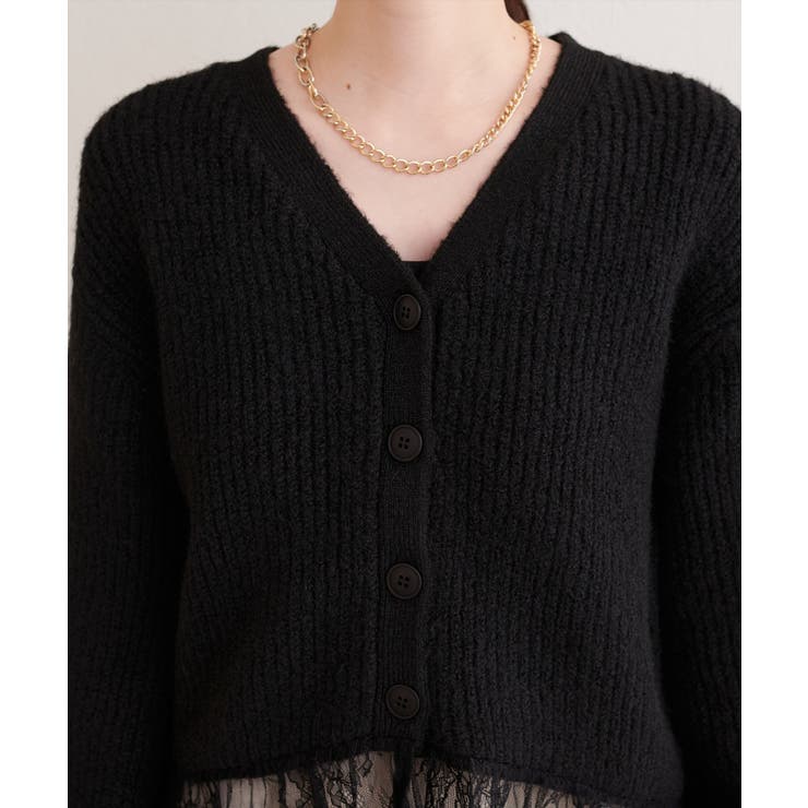 【natural couture】裾レースカーディガン | NICE CLAUP / OLIVE des OLIVE　OUTLET | 詳細画像8 
