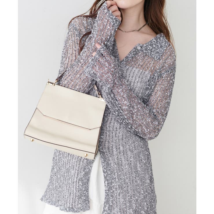 ネップ透かし編みカーデ | NICE CLAUP / OLIVE des OLIVE　OUTLET | 詳細画像9 