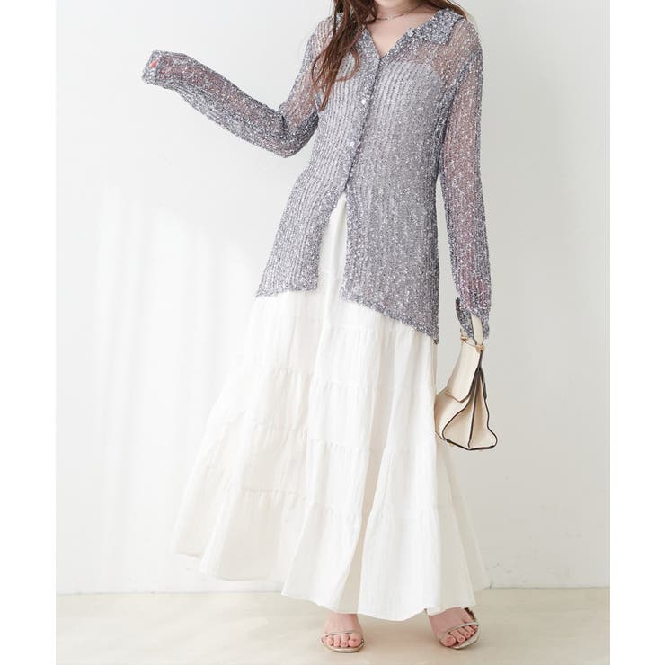 ネップ透かし編みカーデ | NICE CLAUP / OLIVE des OLIVE　OUTLET | 詳細画像10 
