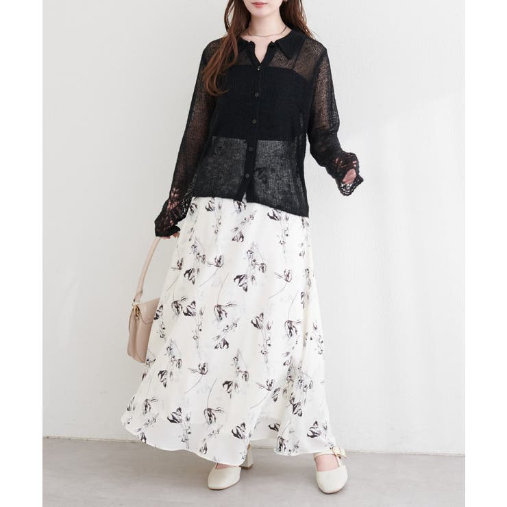 【natural couture】衿付きデザインスリーブニット | NICE CLAUP / OLIVE des OLIVE　OUTLET | 詳細画像21 