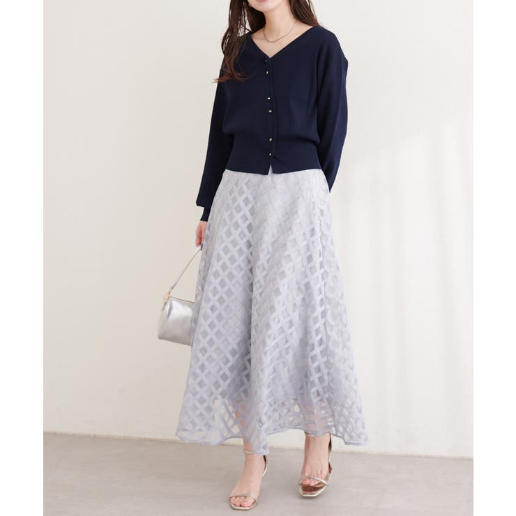 【natural couture】アシメデザイン釦カーデ | NICE CLAUP / OLIVE des OLIVE　OUTLET | 詳細画像20 