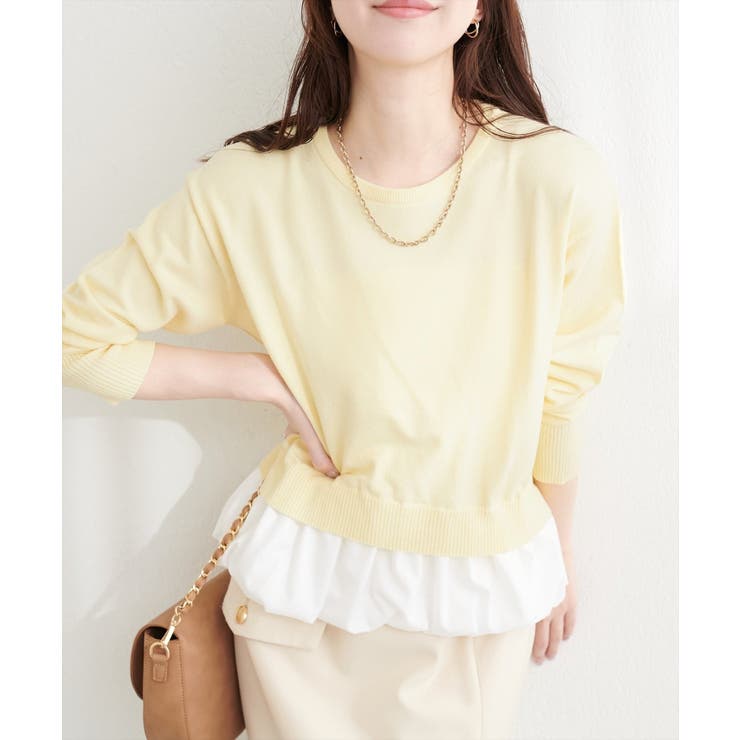 【natural couture】バルーンドッキングニット | NICE CLAUP / OLIVE des OLIVE　OUTLET | 詳細画像15 