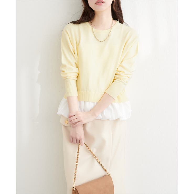 【natural couture】バルーンドッキングニット | NICE CLAUP / OLIVE des OLIVE　OUTLET | 詳細画像16 