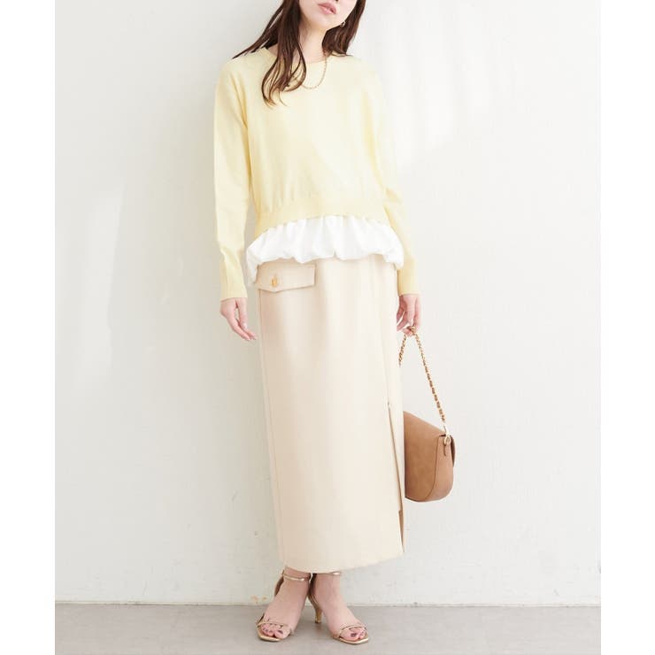 【natural couture】バルーンドッキングニット | NICE CLAUP / OLIVE des OLIVE　OUTLET | 詳細画像18 