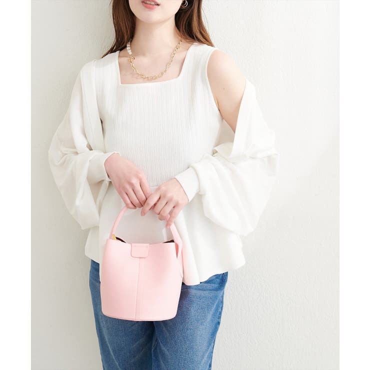 【natural couture】UVカット付きボレロ×ペプラムニットSET | NICE CLAUP / OLIVE des OLIVE　OUTLET | 詳細画像2 