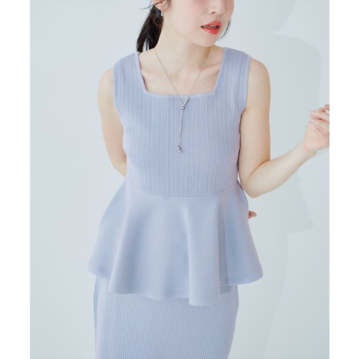 【natural couture】UVカット付きボレロ×ペプラムニットSET | NICE CLAUP / OLIVE des OLIVE　OUTLET | 詳細画像16 