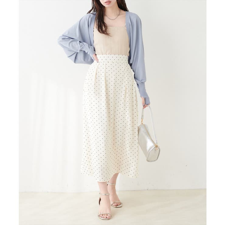 【natural couture】UVカット付きボレロ×ペプラムニットSET | NICE CLAUP / OLIVE des OLIVE　OUTLET | 詳細画像25 