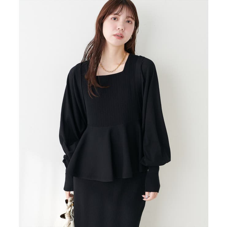 【natural couture】UVカット付きボレロ×ペプラムニットSET | NICE CLAUP / OLIVE des OLIVE　OUTLET | 詳細画像27 