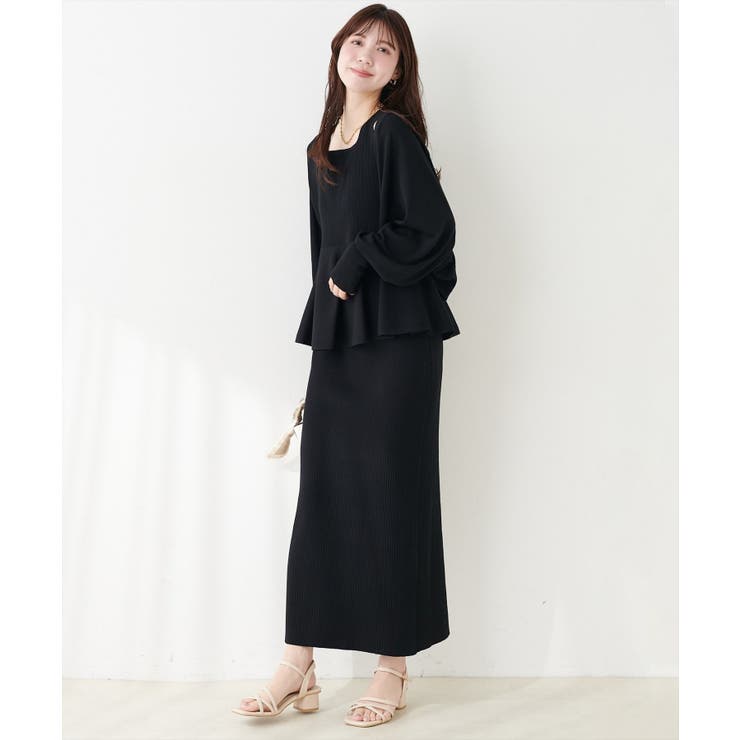【natural couture】UVカット付きボレロ×ペプラムニットSET | NICE CLAUP / OLIVE des OLIVE　OUTLET | 詳細画像28 