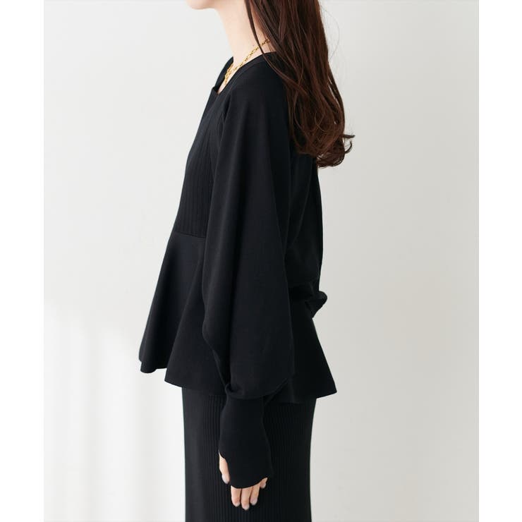【natural couture】UVカット付きボレロ×ペプラムニットSET | NICE CLAUP / OLIVE des OLIVE　OUTLET | 詳細画像38 