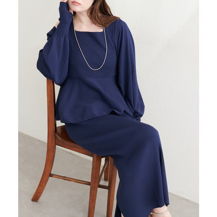 【natural couture】UVカット付きボレロ×ペプラムニットSET | NICE CLAUP / OLIVE des OLIVE　OUTLET | 詳細画像46 