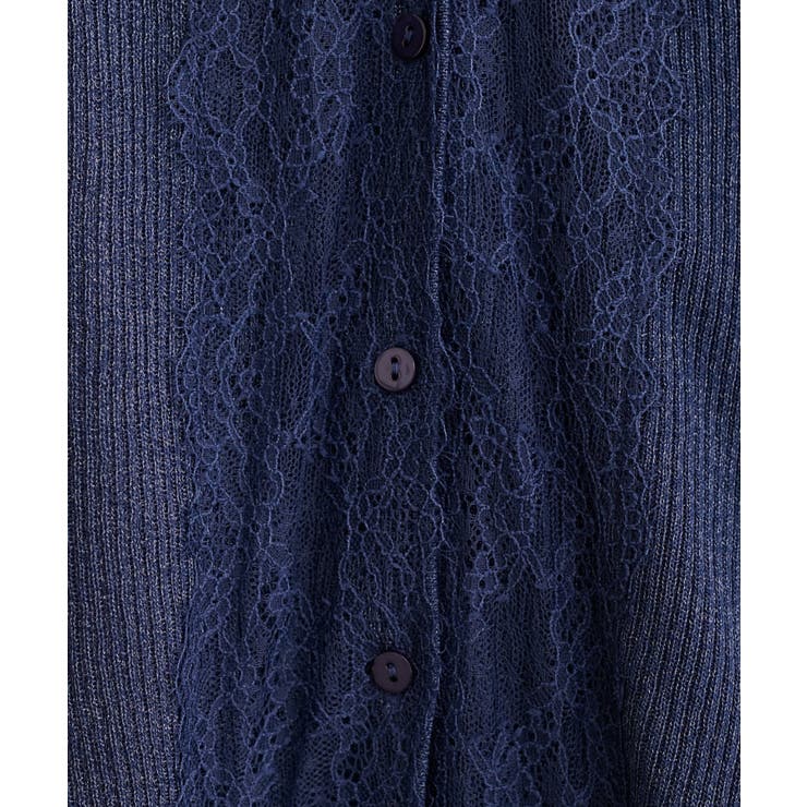 【natural couture】リバーレースVネックカーデ | NICE CLAUP / OLIVE des OLIVE　OUTLET | 詳細画像12 