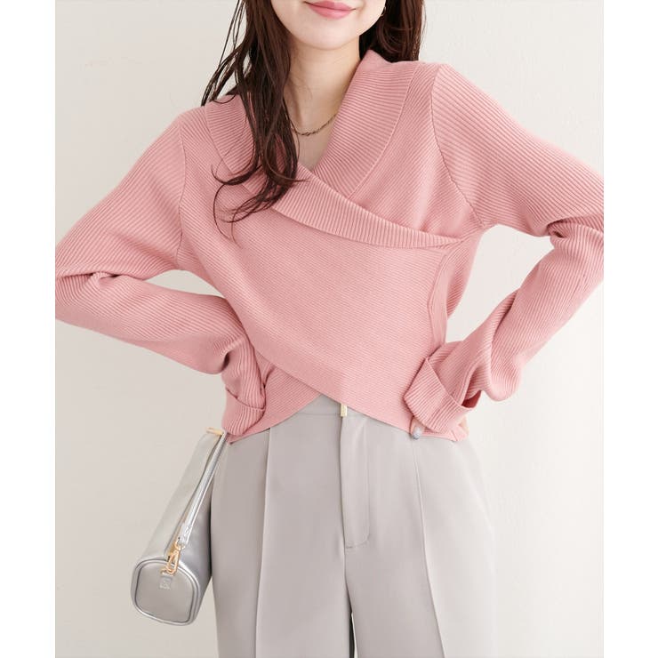 【natural couture】カシュクールフレア袖ニット | NICE CLAUP / OLIVE des OLIVE　OUTLET | 詳細画像10 