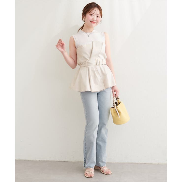 【natural couture】＜mizumami＞ニット×ビスチェドッキング… | NICE CLAUP / OLIVE des OLIVE　OUTLET | 詳細画像2 