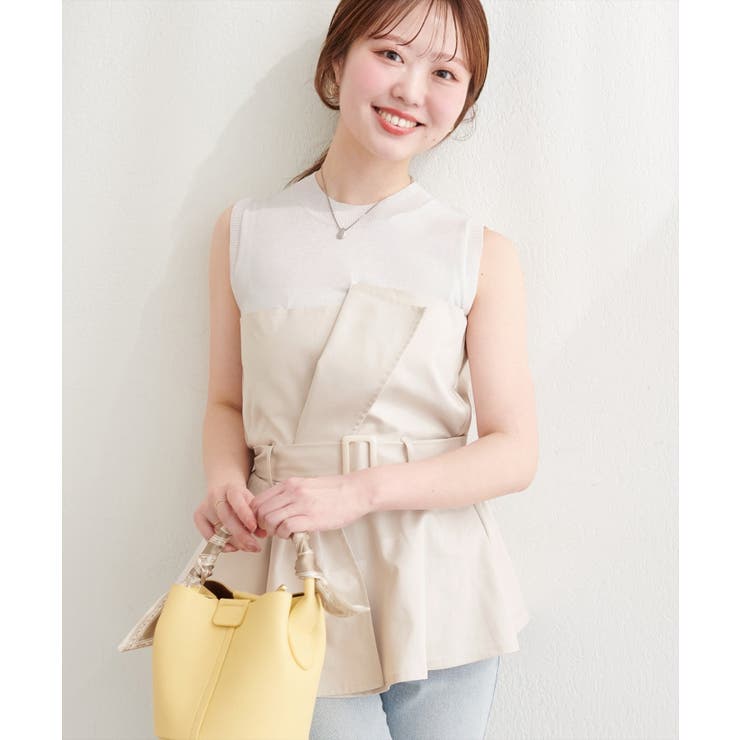 【natural couture】＜mizumami＞ニット×ビスチェドッキング… | NICE CLAUP / OLIVE des OLIVE　OUTLET | 詳細画像3 