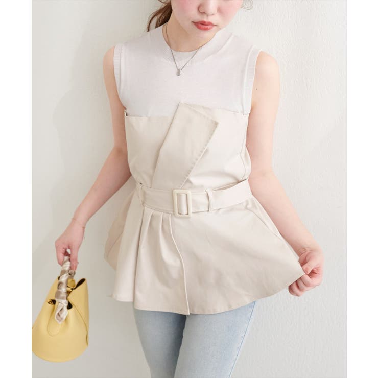 【natural couture】＜mizumami＞ニット×ビスチェドッキング… | NICE CLAUP / OLIVE des OLIVE　OUTLET | 詳細画像4 