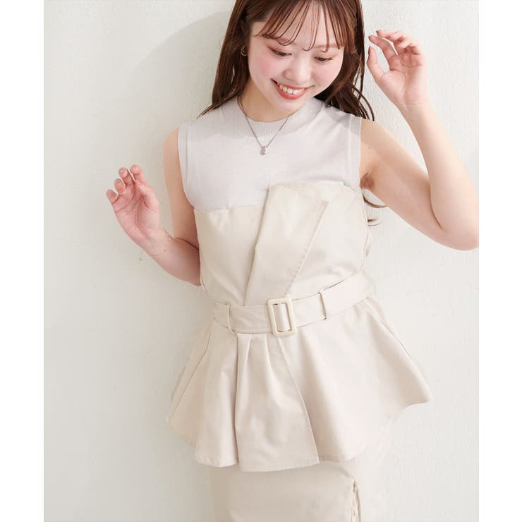 【natural couture】＜mizumami＞ニット×ビスチェドッキング… | NICE CLAUP / OLIVE des OLIVE　OUTLET | 詳細画像18 