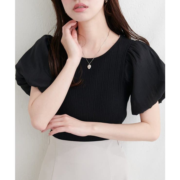 【natural couture】シアーバルーンスリーブトップス | NICE CLAUP / OLIVE des OLIVE　OUTLET | 詳細画像8 