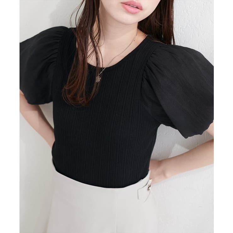 【natural couture】シアーバルーンスリーブトップス | NICE CLAUP / OLIVE des OLIVE　OUTLET | 詳細画像10 