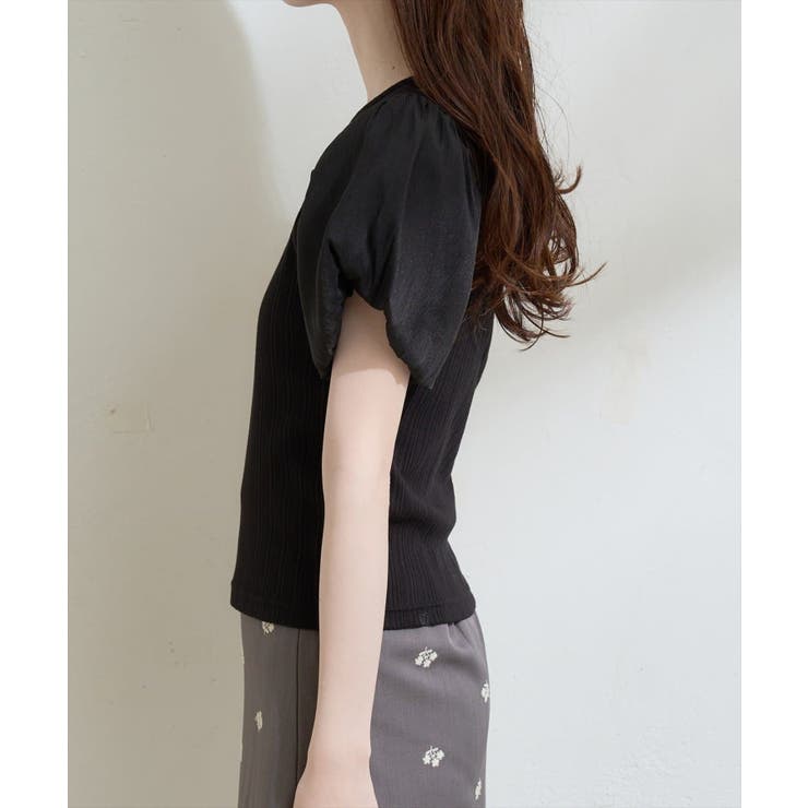 【natural couture】シアーバルーンスリーブトップス | NICE CLAUP / OLIVE des OLIVE　OUTLET | 詳細画像12 