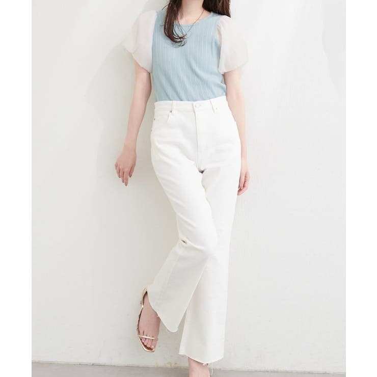 【natural couture】シアーバルーンスリーブトップス | NICE CLAUP / OLIVE des OLIVE　OUTLET | 詳細画像22 
