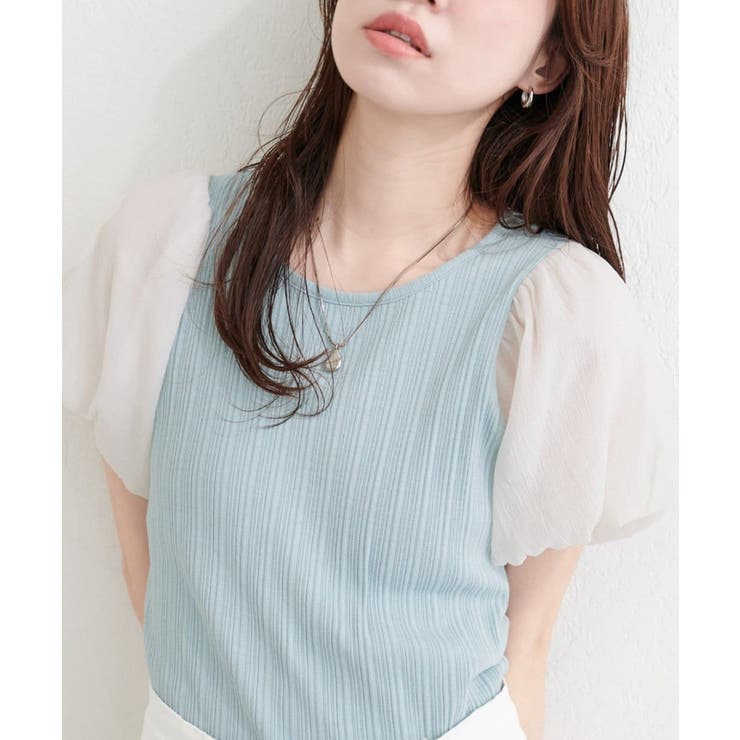 【natural couture】シアーバルーンスリーブトップス | NICE CLAUP / OLIVE des OLIVE　OUTLET | 詳細画像25 