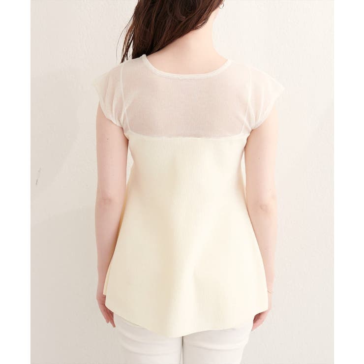 【natural couture】フロントリボンペプラムニット | NICE CLAUP / OLIVE des OLIVE　OUTLET | 詳細画像9 