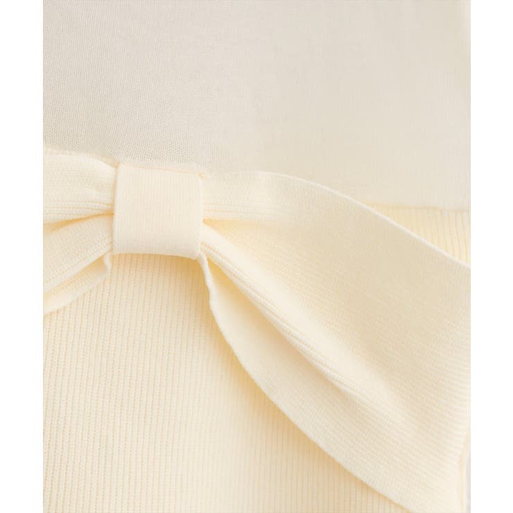 【natural couture】フロントリボンペプラムニット | NICE CLAUP / OLIVE des OLIVE　OUTLET | 詳細画像13 