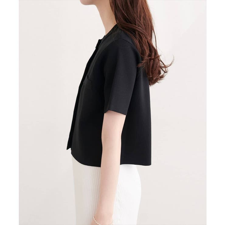 【natural couture】パール釦半袖ニットカーディガン | NICE CLAUP / OLIVE des OLIVE　OUTLET | 詳細画像12 