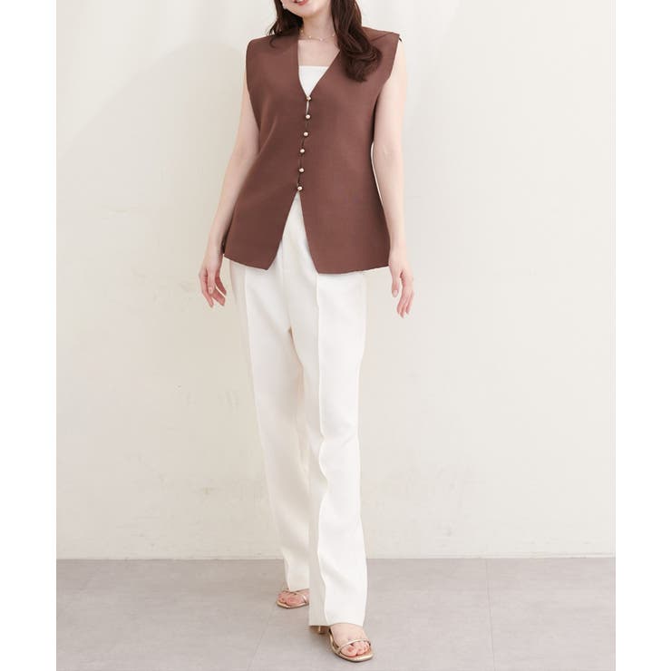 【natural couture】ゴールド釦ニットベスト | NICE CLAUP / OLIVE des OLIVE　OUTLET | 詳細画像11 