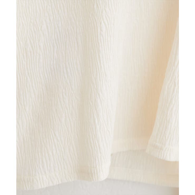 【natural couture】ランダムクレープカットソー2WAYカーデ | NICE CLAUP / OLIVE des OLIVE　OUTLET | 詳細画像5 