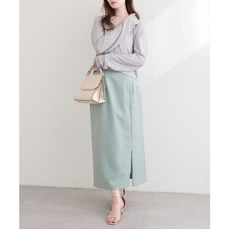 【natural couture】ランダムクレープカットソー2WAYカーデ | NICE CLAUP / OLIVE des OLIVE　OUTLET | 詳細画像7 