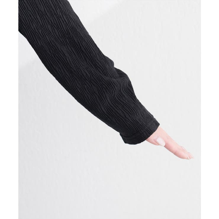 【natural couture】ランダムクレープカットソー2WAYカーデ | NICE CLAUP / OLIVE des OLIVE　OUTLET | 詳細画像16 