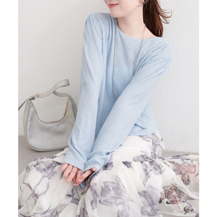 【natural couture】ランダムクレープカットソー2WAYカーデ | NICE CLAUP / OLIVE des OLIVE　OUTLET | 詳細画像23 